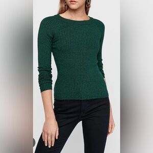Express Ribbed Crew Neck Sweater